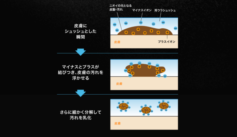 耳ウラシュッシュプラスの効果